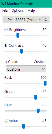 WS Monitor Controls:500